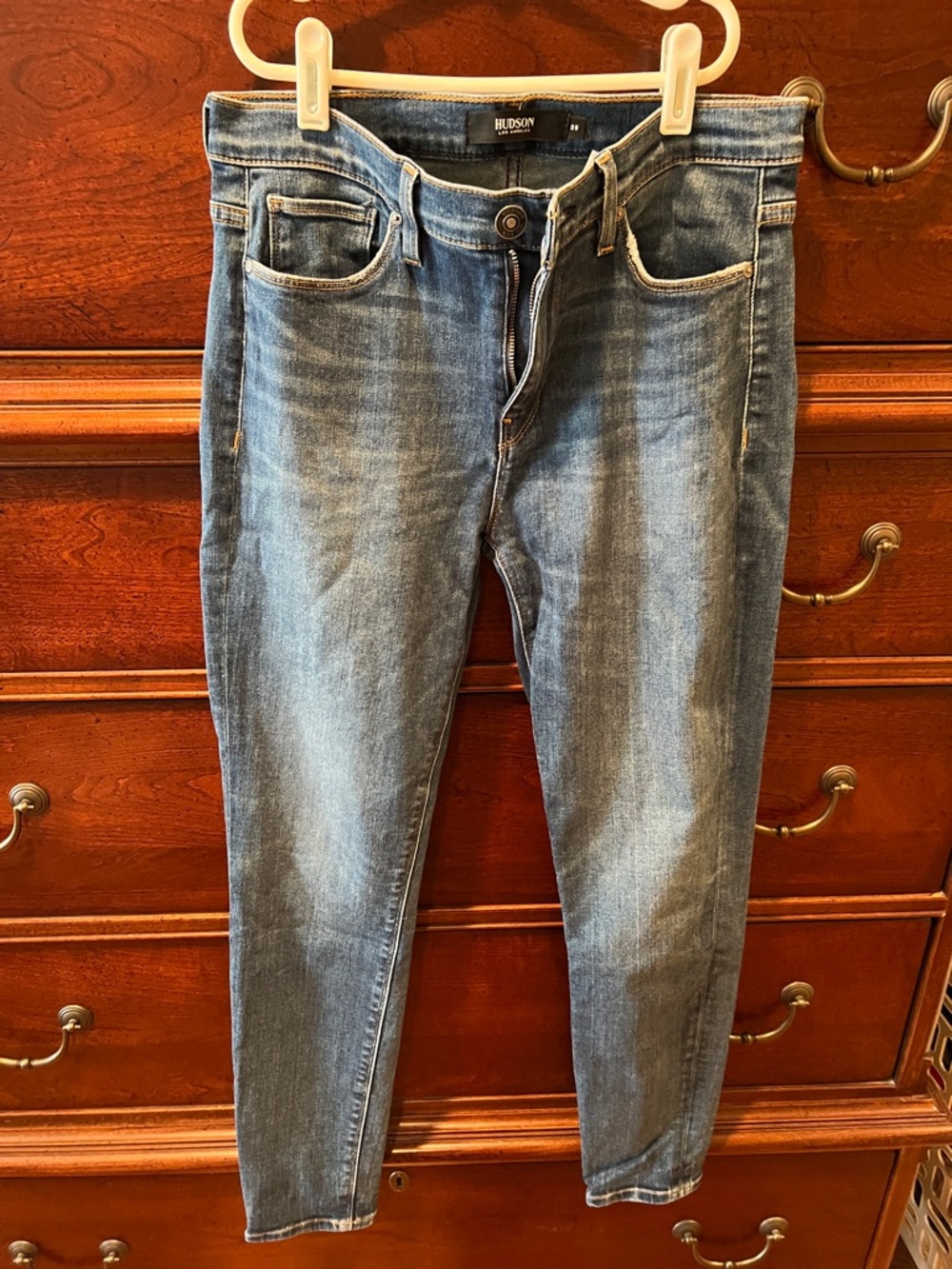 Hudson Jeans Women’s Nico Super Skinny Blue Washed Denim